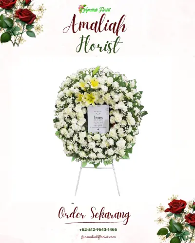 Krans Bunga Duka Cita di Ambarjaya